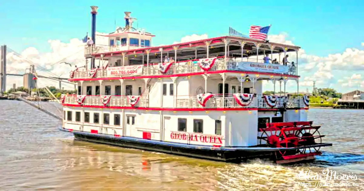 Steam boat on the Savannah river.